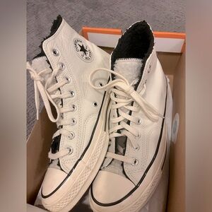 Nike Converse - Black and White Sherpa Edition